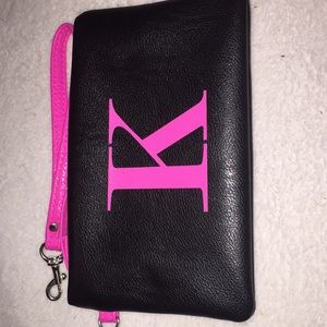 Letter k wristlet/wallet
